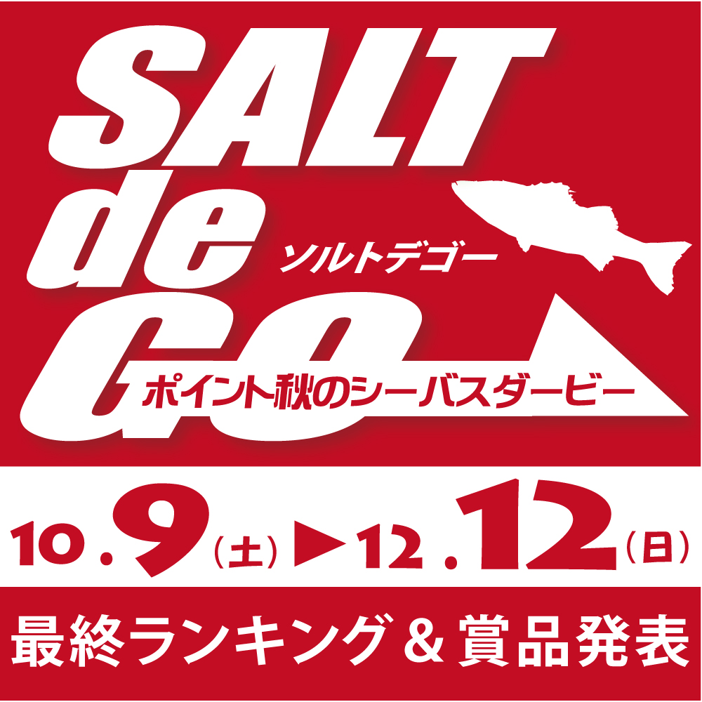 <center>SALT de GO<br>最終ランキング＆賞品発表</center>