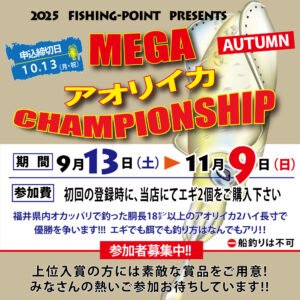 <center>2025.MEGAアオリチャンピオンシップ<br>9/13-11/9</center>
