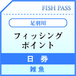 足羽川漁業協同組合　日券　雑魚　1500円